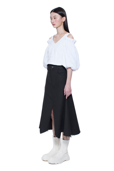 Asymmetric Hem with Panel Skirt