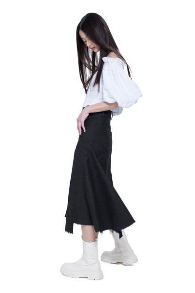 Asymmetric Hem with Panel Skirt