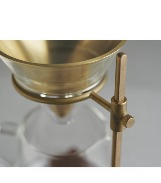 Kinto Brass Brewer Stand Set - Kit per caffè filtro 4 tazze